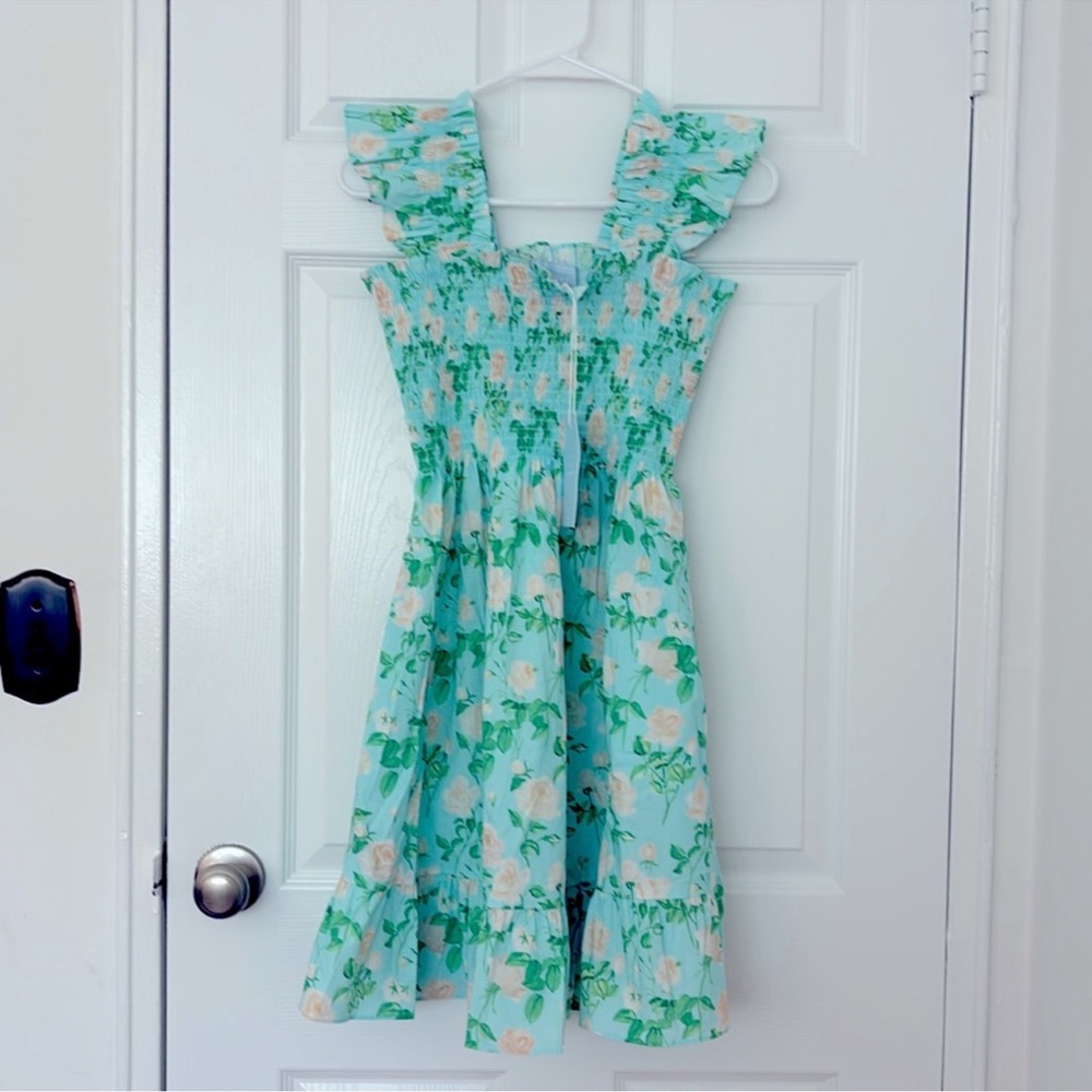 Hill House Elizabeth Floral nap blue roses Dress NWT SIZE XS